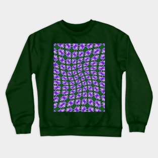 Herb Flower Pattern Crewneck Sweatshirt